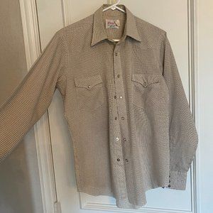 Vintage Wrangler Pearl Snap Long Sleeve Shirt